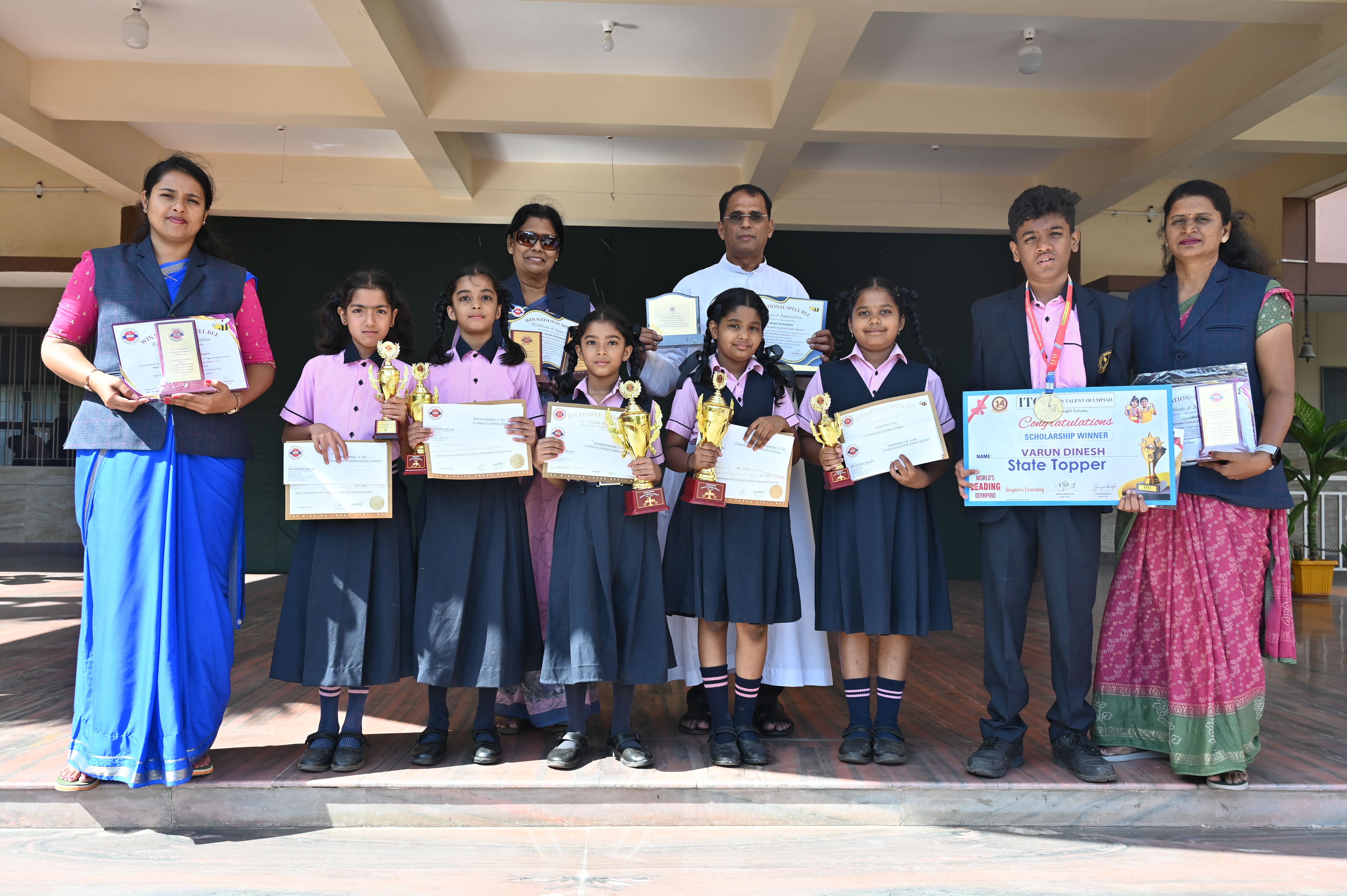Gold Winners of Olympiad Examinations at St. Arnold’s Central School 2025-26
